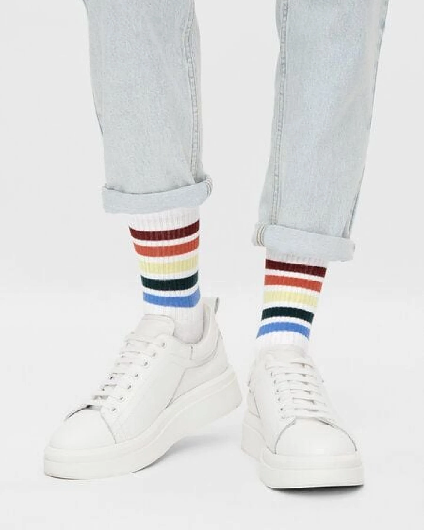 Natural Vibes Weiss Socken Bio GOTS |Bunte Socken |Herren Damen Socken | – Ansicht 3