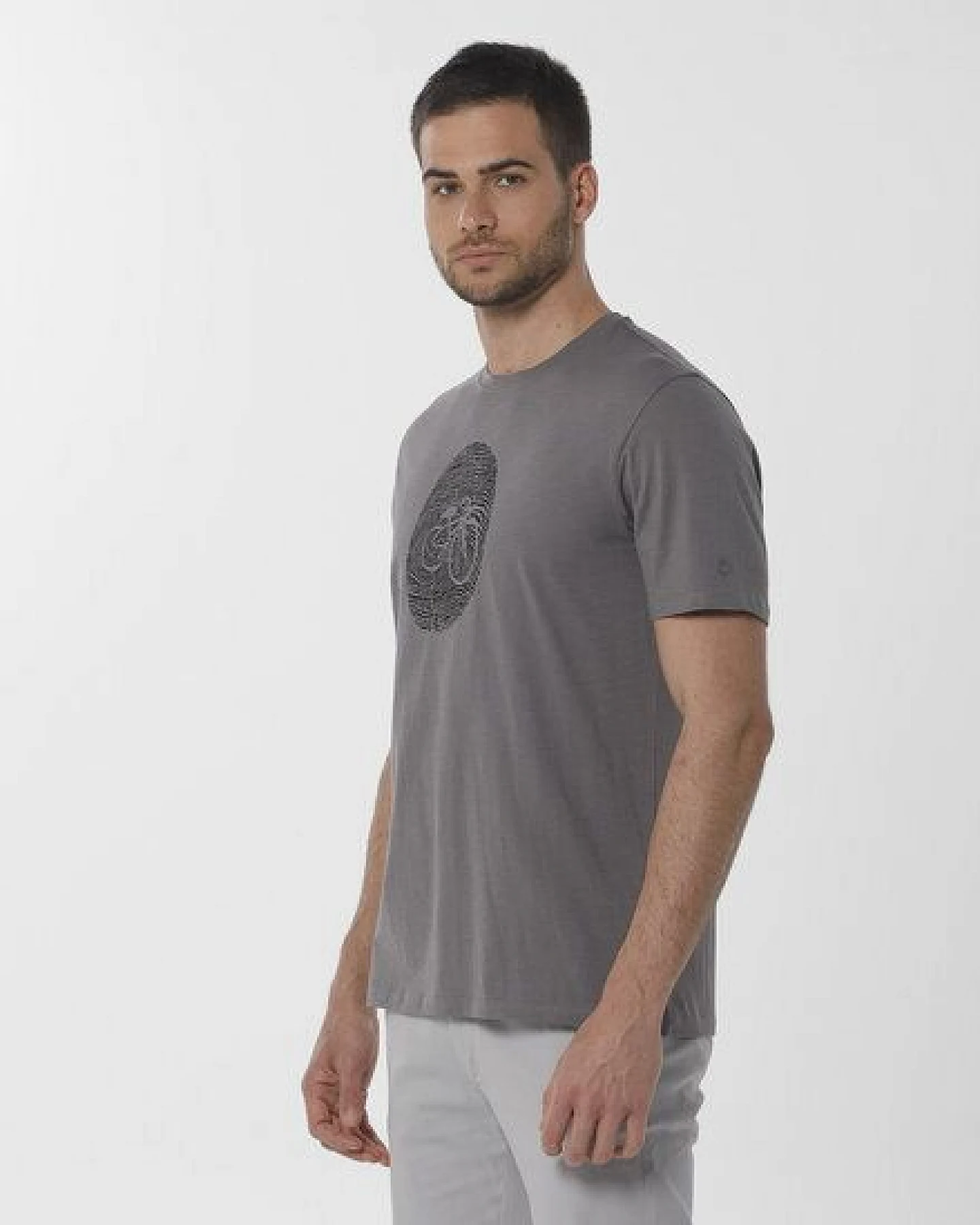 ORGANICATION T-Shirt aus Bio-Baumwolle mit Fahrrad-Print – Ansicht 3