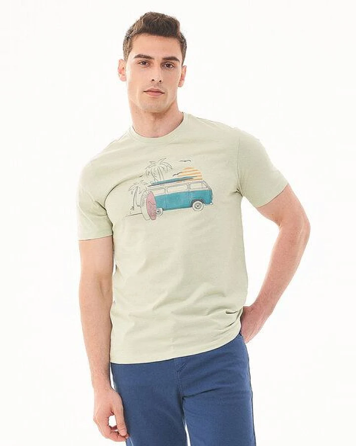 ORGANICATION T-Shirt aus Bio-Baumwolle mit Print
