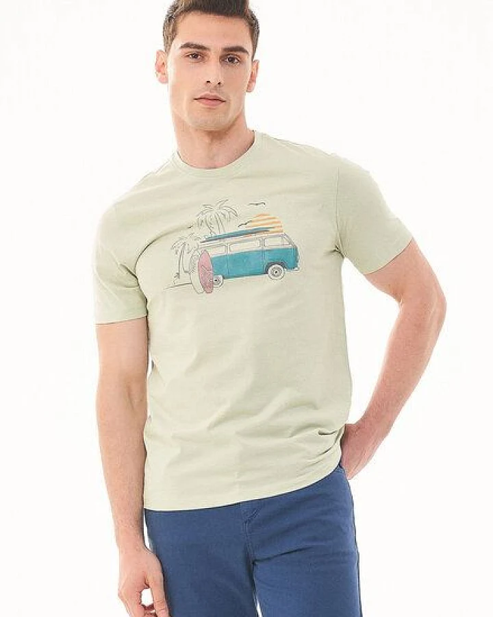 ORGANICATION T-Shirt aus Bio-Baumwolle mit Print
