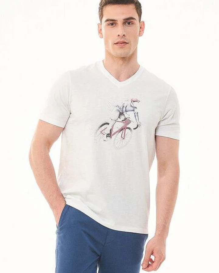 ORGANICATION T-Shirt aus Bio-Baumwolle mit Print