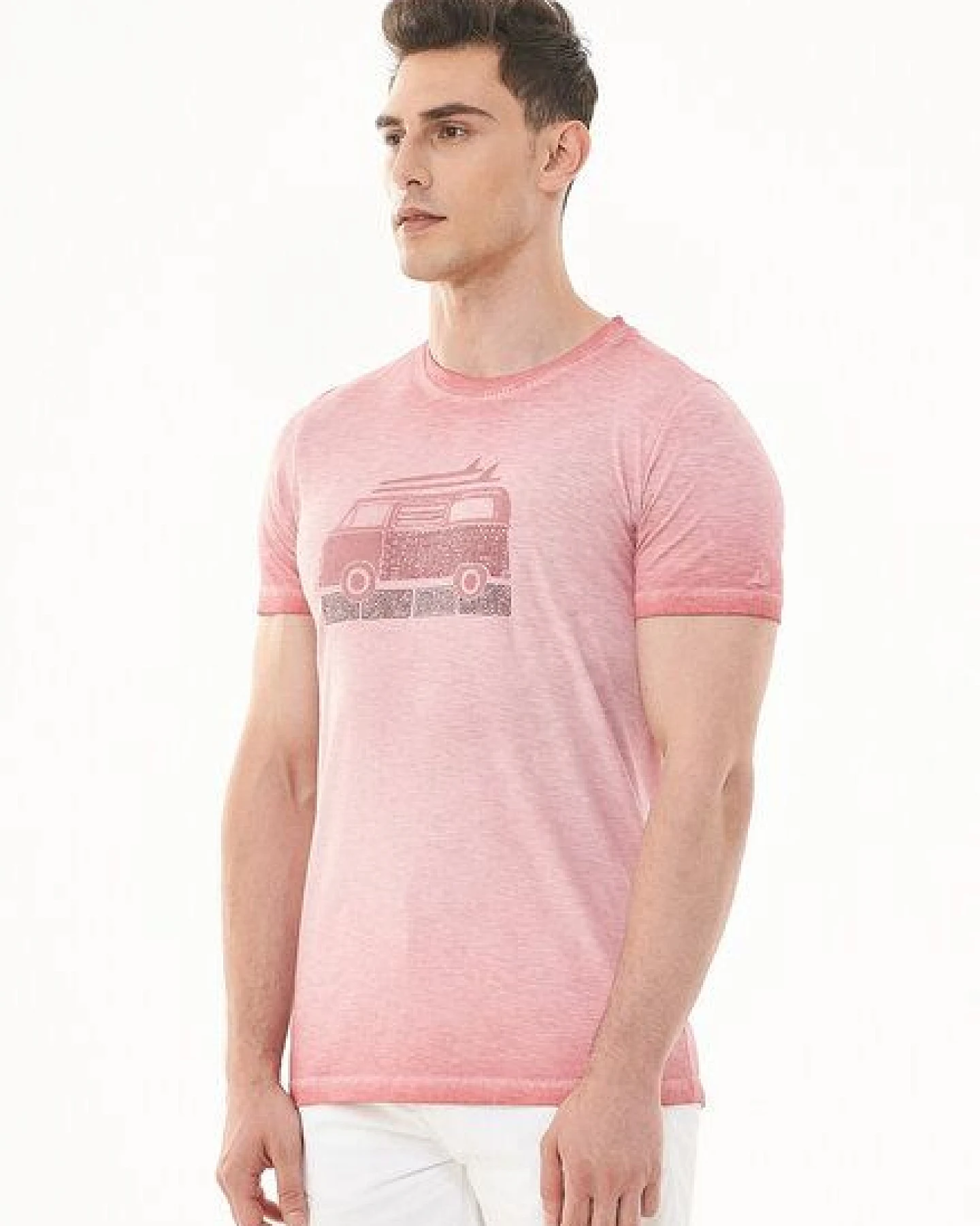 ORGANICATION Cold Pigment Dyed T-Shirt aus Bio-Baumwolle mit Print – Ansicht 3