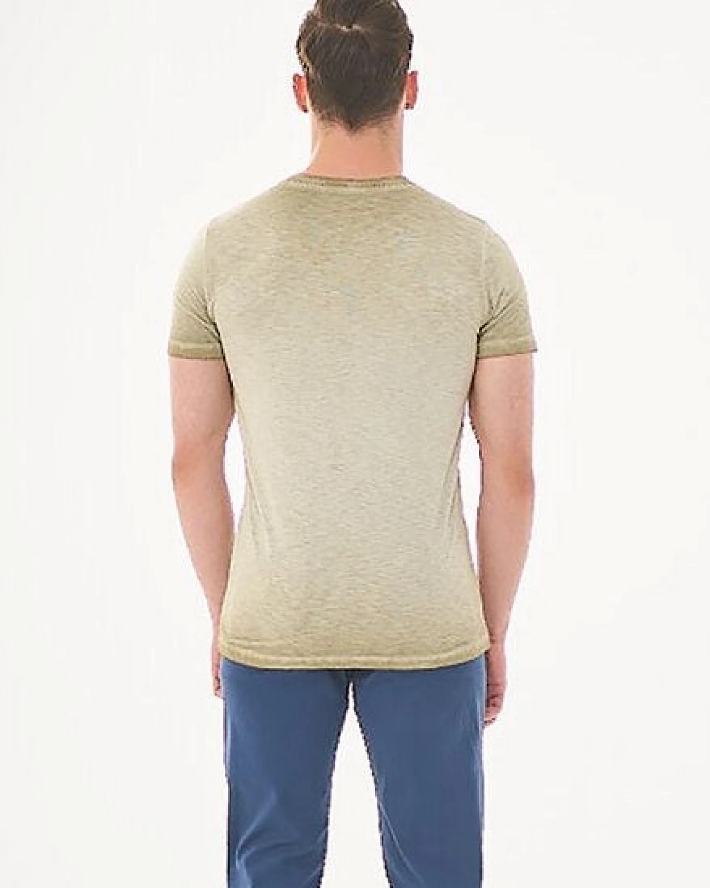 ORGANICATION Cold Pigment Dyed T-Shirt aus Bio-Baumwolle mit Print – Ansicht 4