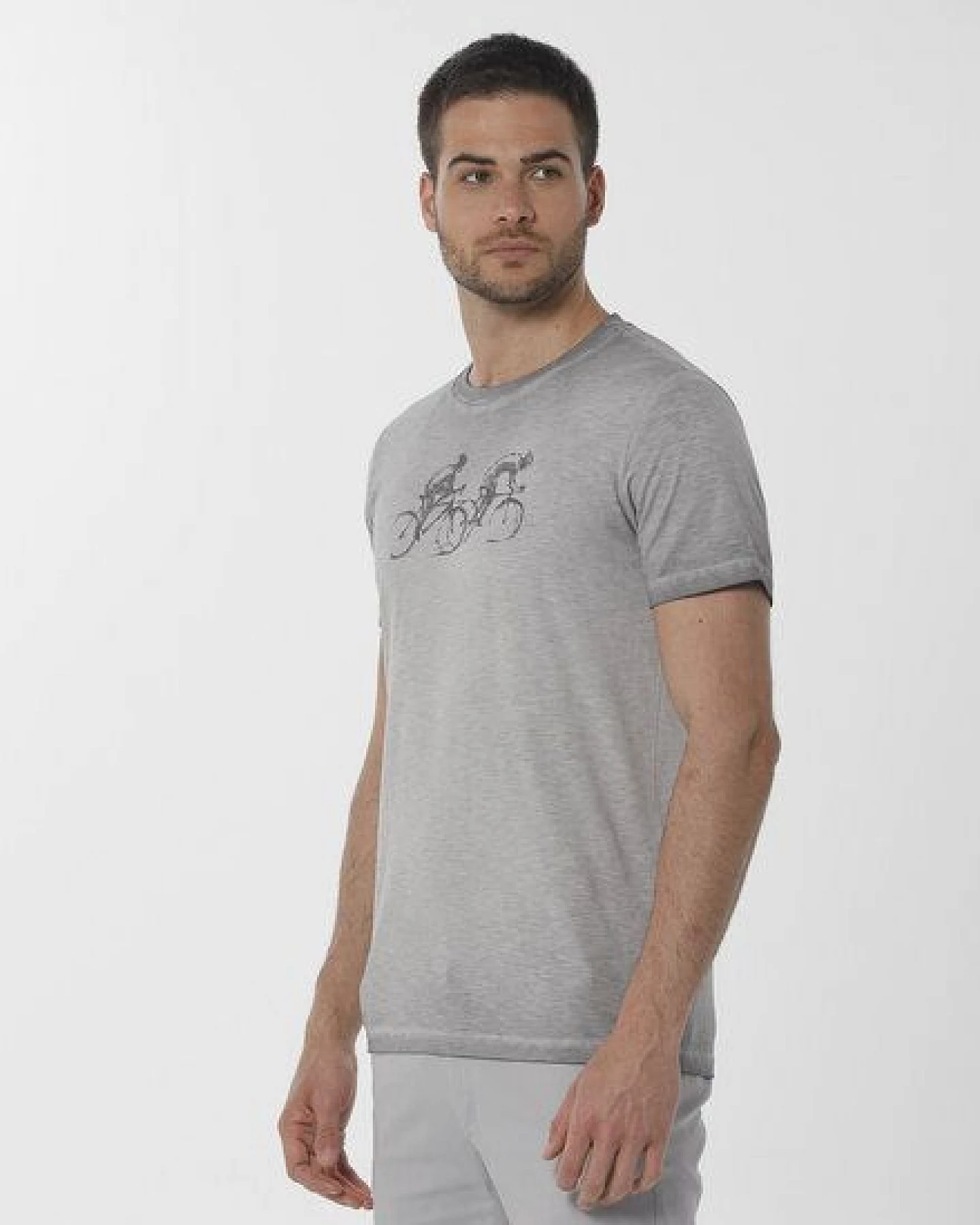 ORGANICATION Cold Pigment Dyed T-Shirt aus Bio-Baumwolle mit Print – Ansicht 3