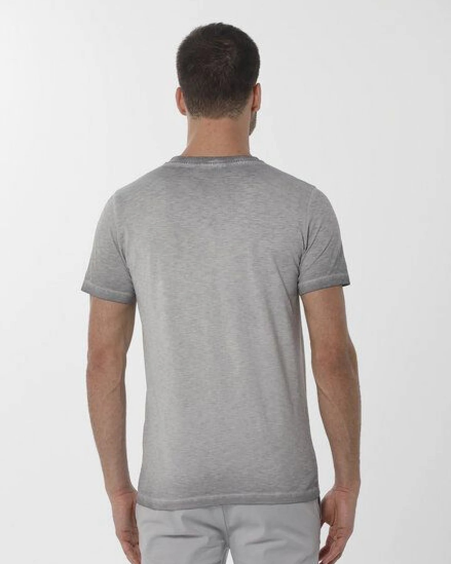 ORGANICATION Cold Pigment Dyed T-Shirt aus Bio-Baumwolle mit Print – Ansicht 4
