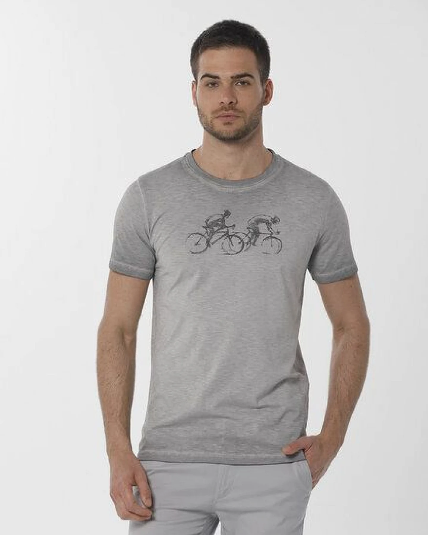 ORGANICATION Cold Pigment Dyed T-Shirt aus Bio-Baumwolle mit Print – Ansicht 2