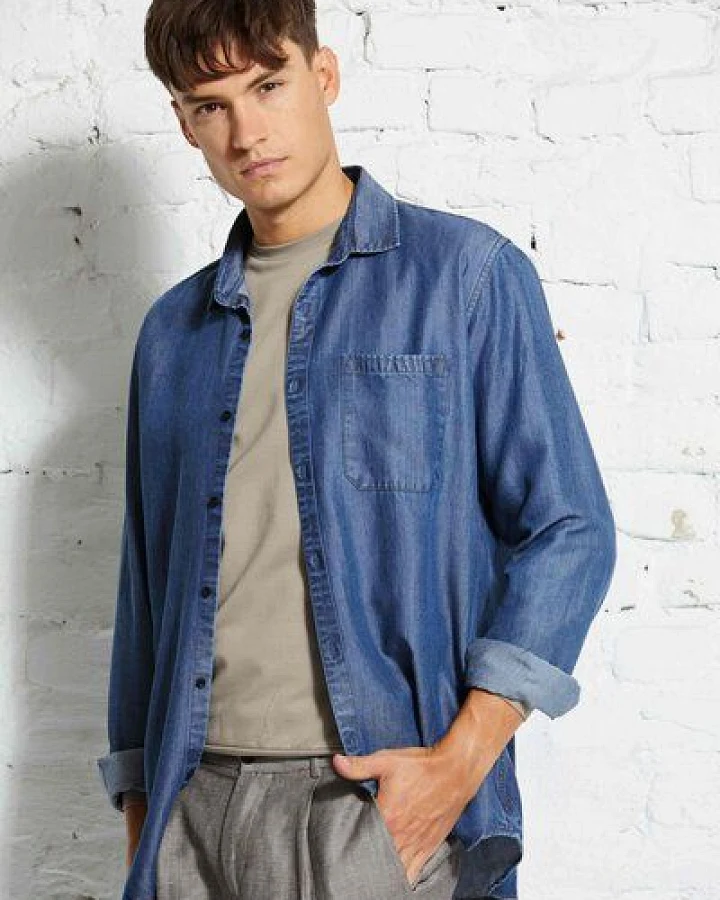 Wunderwerk Herrenhemd aus Lyocell (TENCEL) Shirt TENCELdenim