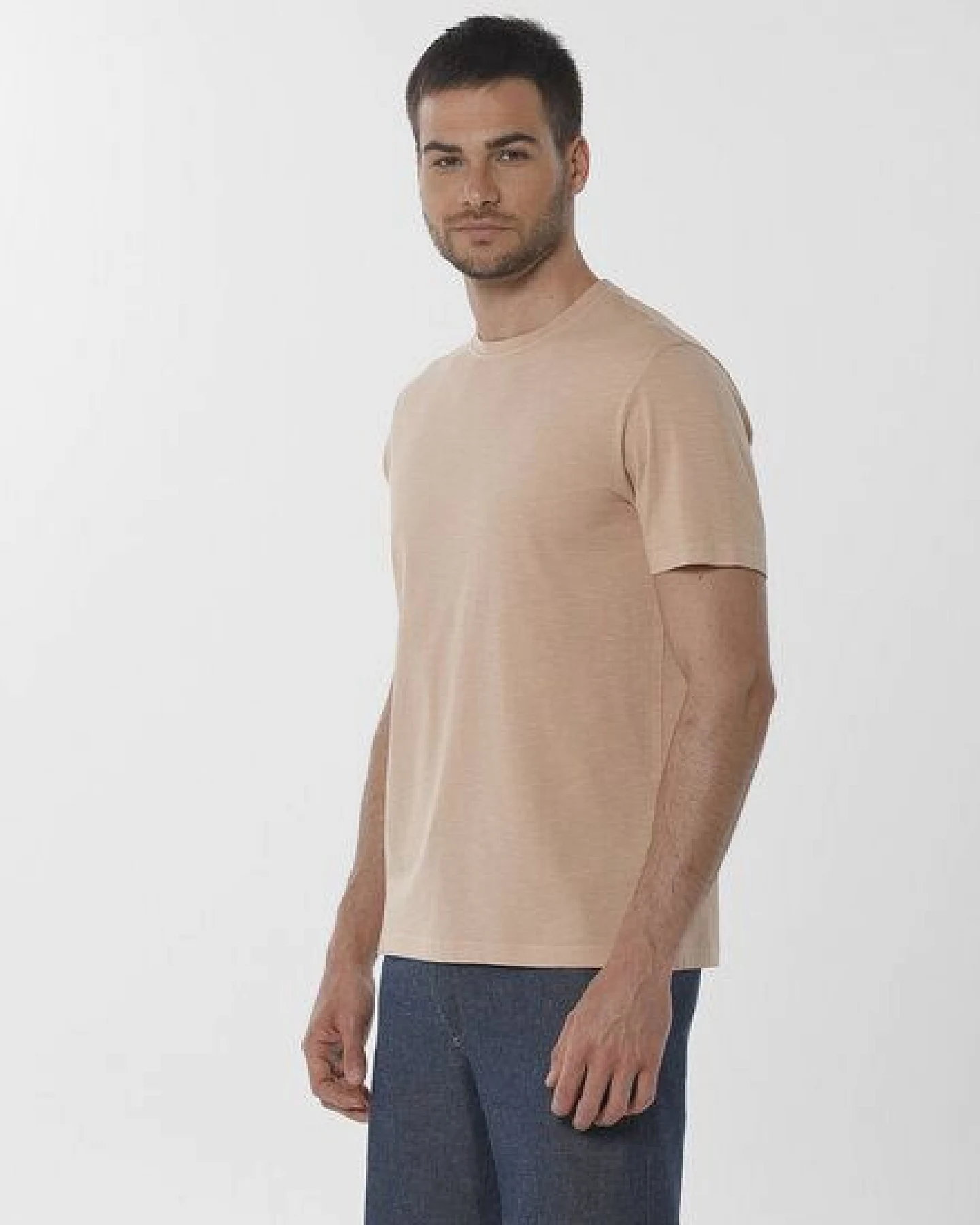 ORGANICATION Natural Garment Dyed T-Shirt aus Bio-Baumwolle – Ansicht 3