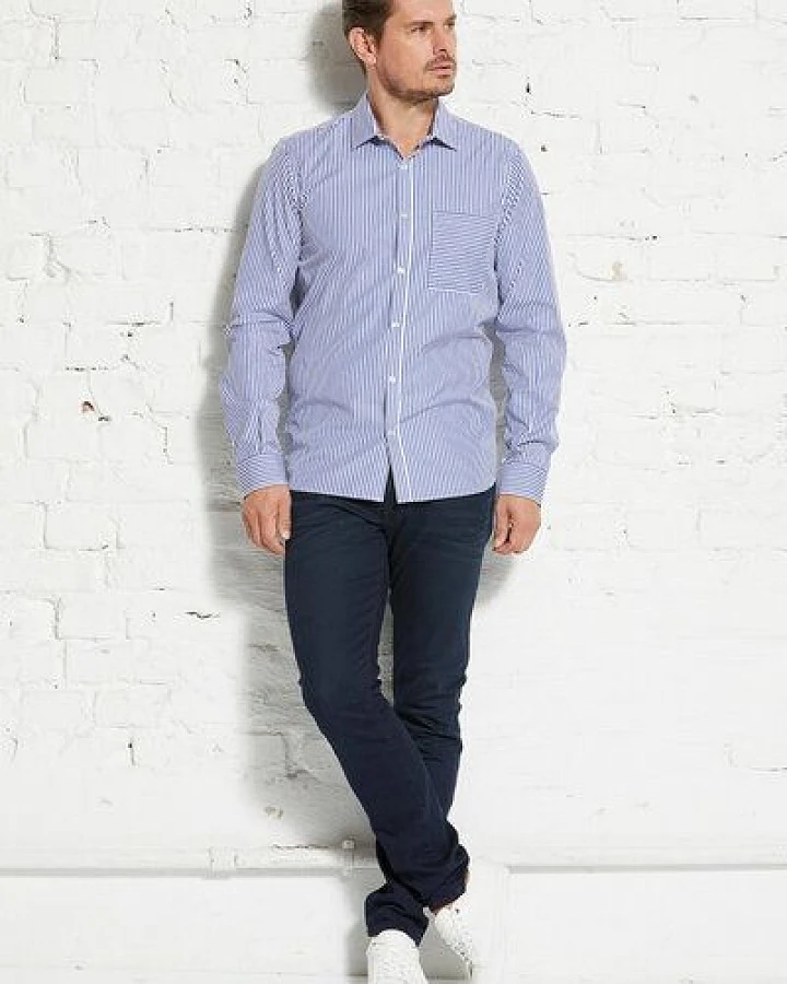 Wunderwerk Herrenhemd aus Bio-Baumwolle "Metro shirt slim bold stripe"