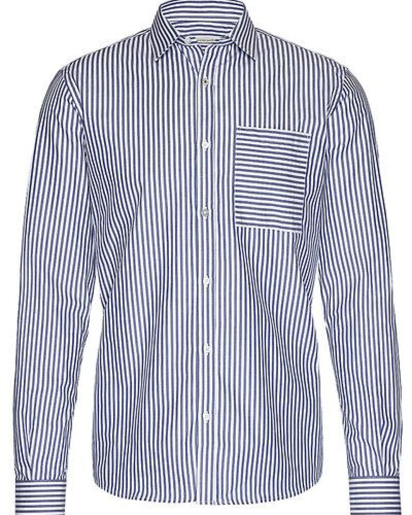 Wunderwerk Herrenhemd aus Bio-Baumwolle "Metro shirt slim bold stripe" – Ansicht 2