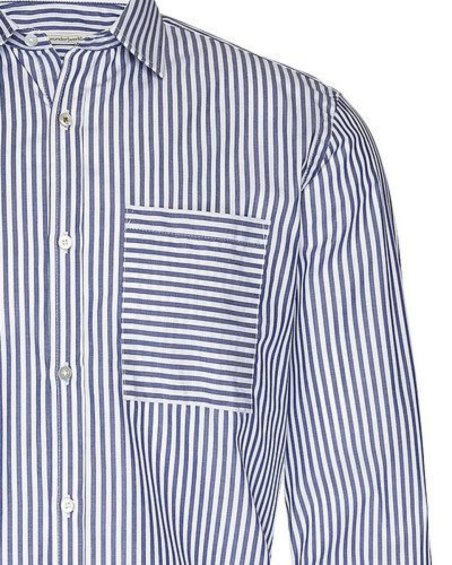 Wunderwerk Herrenhemd aus Bio-Baumwolle "Metro shirt slim bold stripe" – Ansicht 3