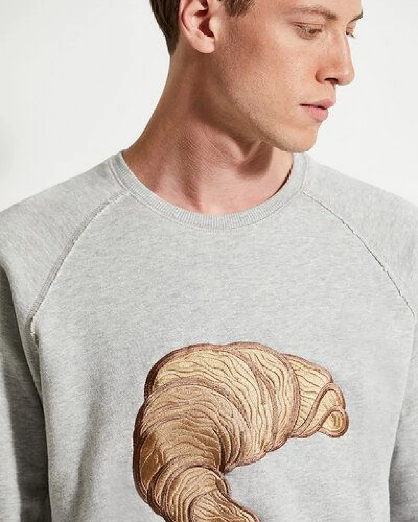 Wunderwerk Herren Pullover aus Bio-Baumwolle "croissant embroidery" – Ansicht 2