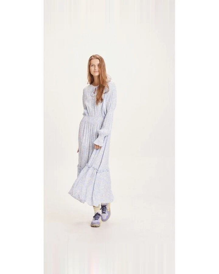 KnowledgeCotton Apparel Maxikleid FLEUR aus Lenzing EcoVero
