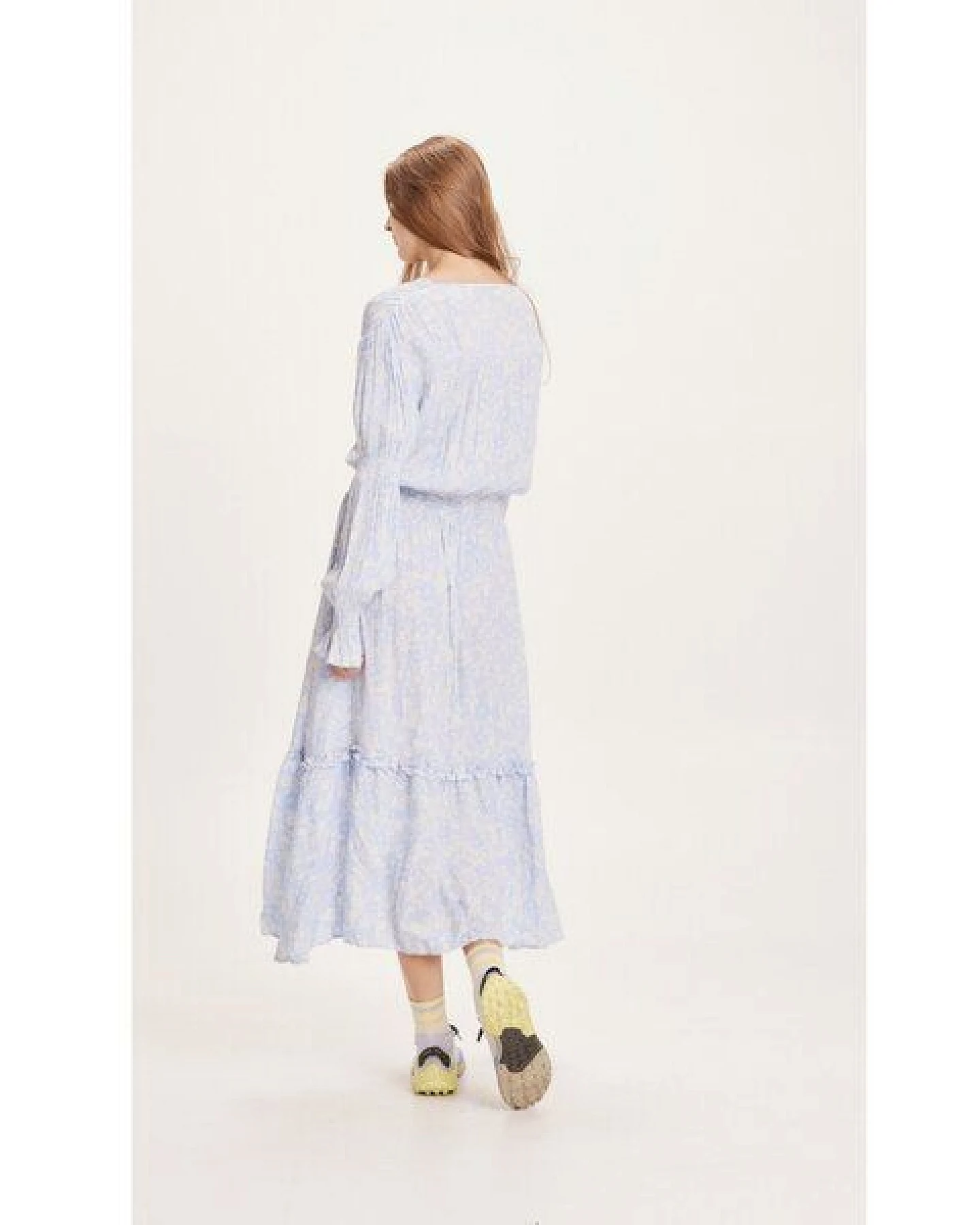 KnowledgeCotton Apparel Maxikleid FLEUR aus Lenzing EcoVero – Ansicht 3