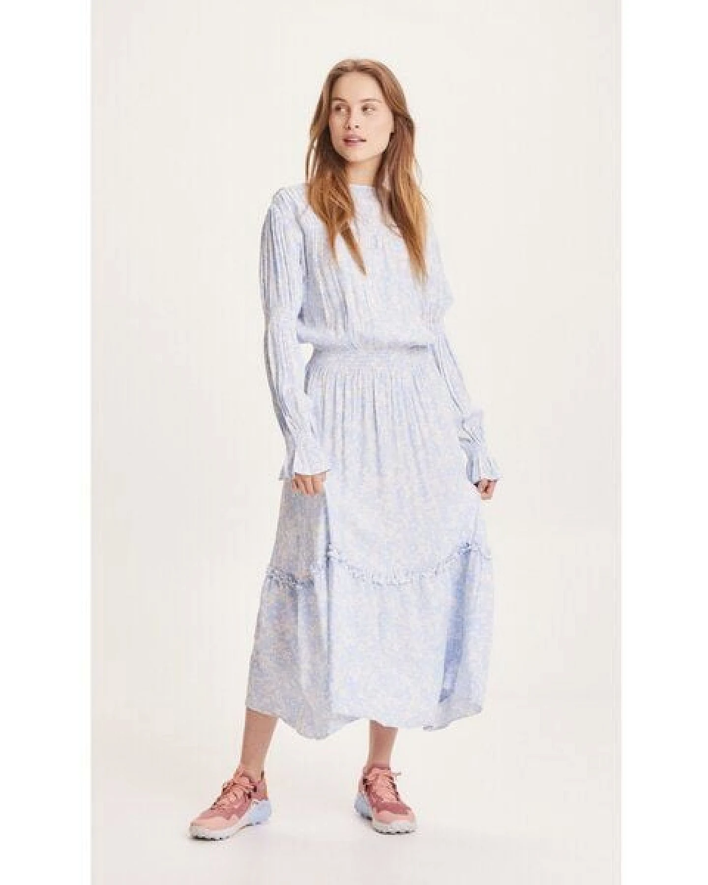 KnowledgeCotton Apparel Maxikleid FLEUR aus Lenzing EcoVero – Ansicht 4