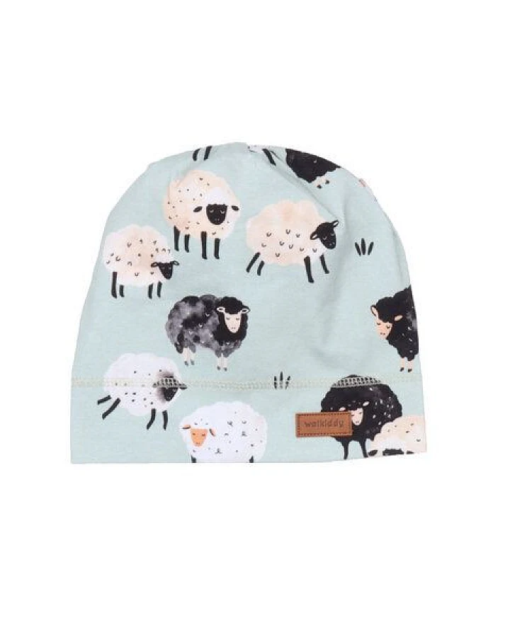 Baby Mütze/ Beanie *Fluffy Sheeps* Gots Bio