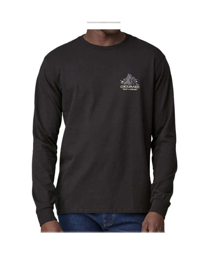 Patagonia - L/S Chouinard Crest Responsibili-Tee - Longsleeve Gr XS schwarz