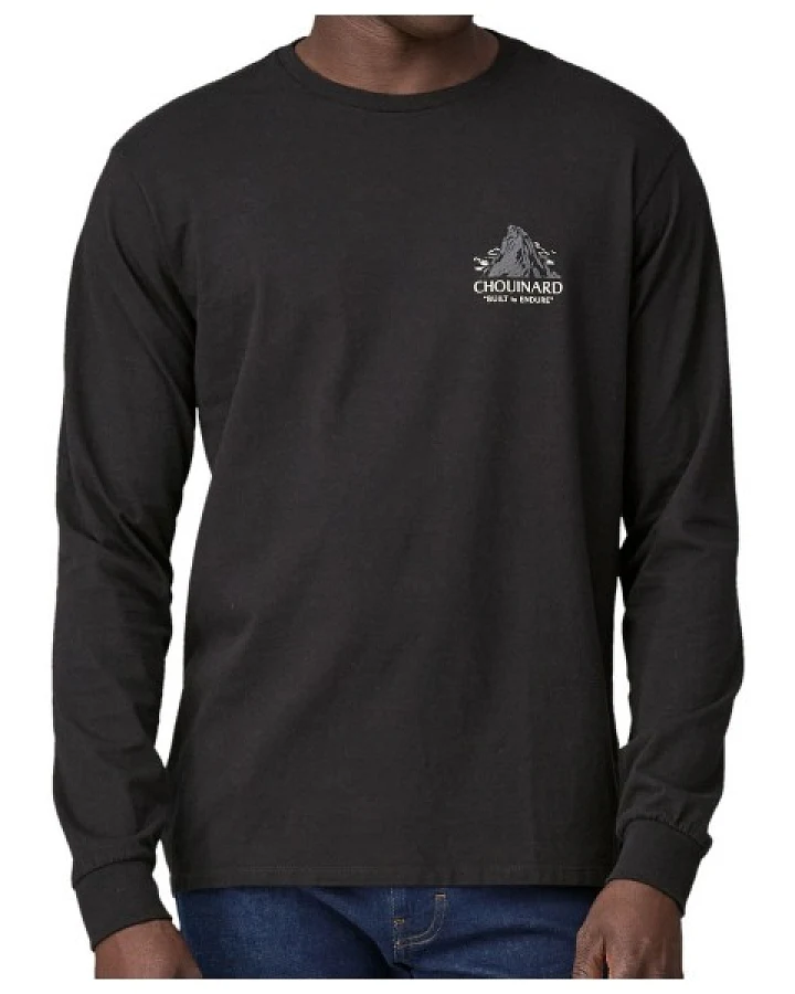 Patagonia - L/S Chouinard Crest Responsibili-Tee - Longsleeve Gr XS schwarz