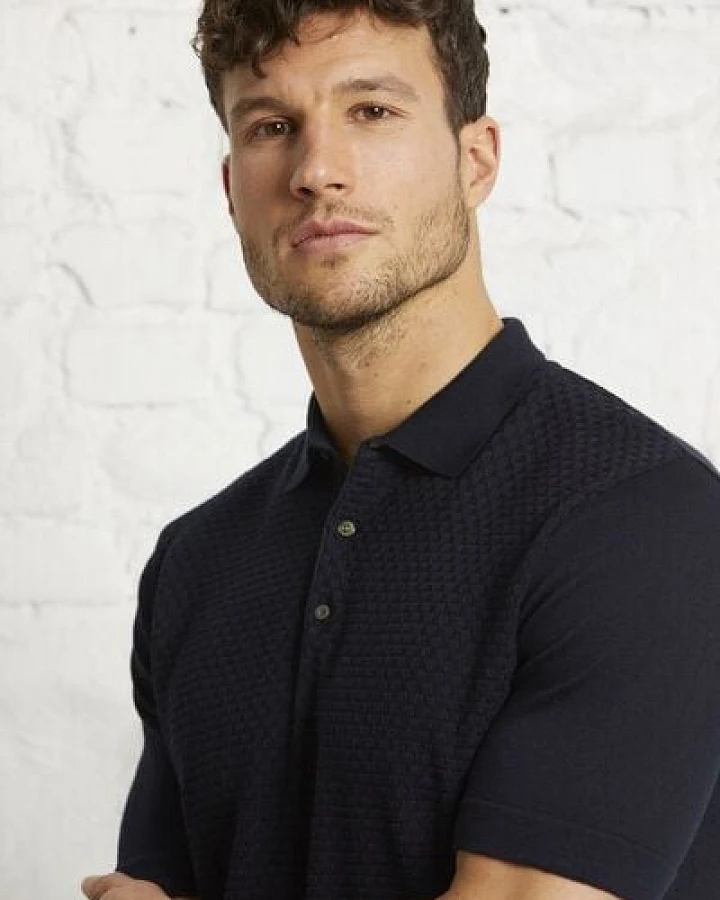Wunderwerk Herren Poloshirt aus Bio-Baumwolle "Polo waffle knitmix 1/2 male"