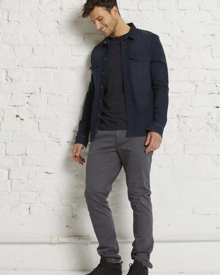 Wunderwerk Herren Shirt Jacke aus Bio-Baumwolle "Heavy duty denim shirt overdye"
