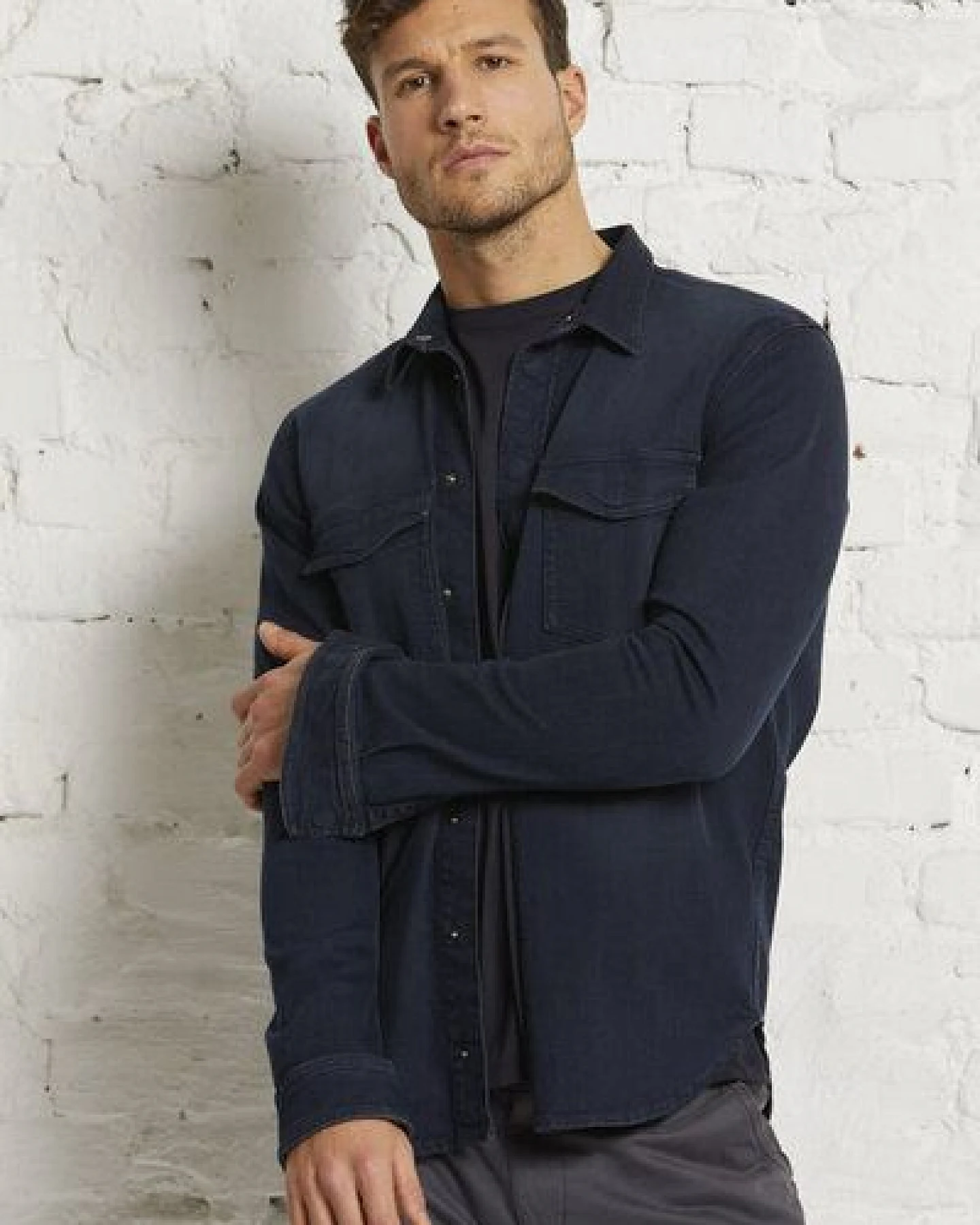 Wunderwerk Herren Shirt Jacke aus Bio-Baumwolle "Heavy duty denim shirt overdye" – Ansicht 2
