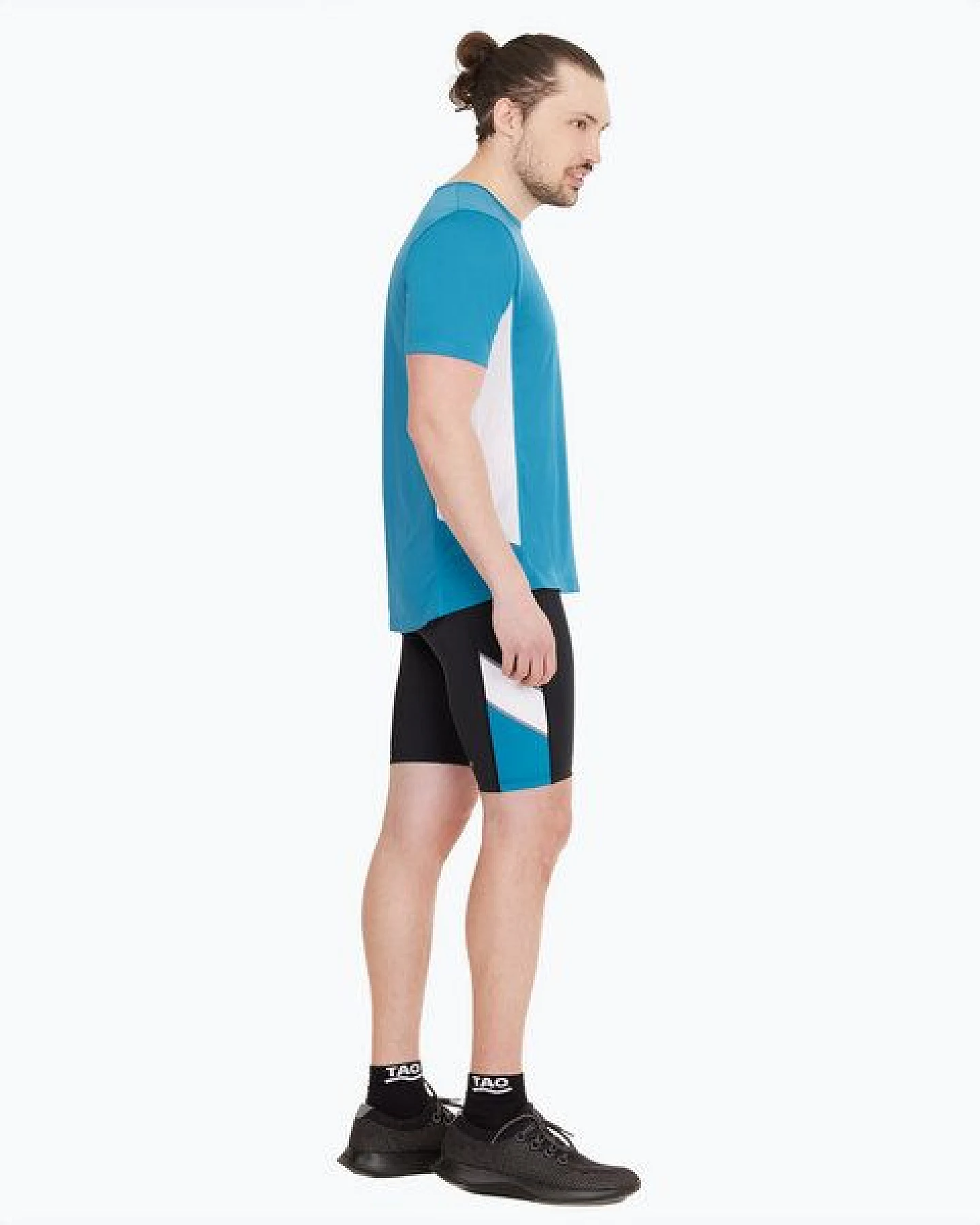 TAO Sportswear Kurze Herren Lauftight Dylon mit Reißverschlusstasche – Ansicht 2