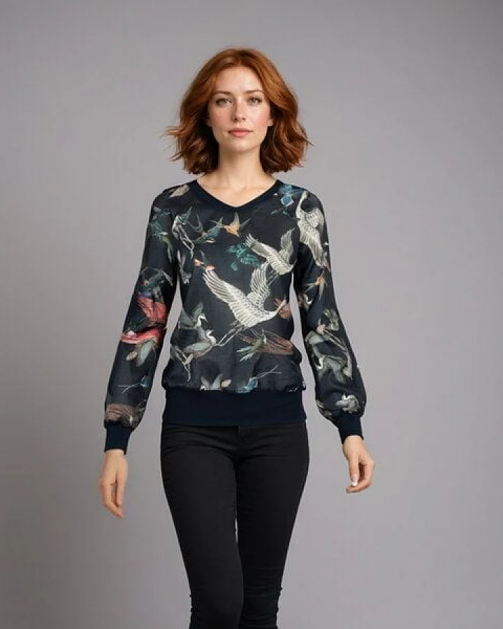Bluse Sookybird aus Bio Baumwolle von Lasalina