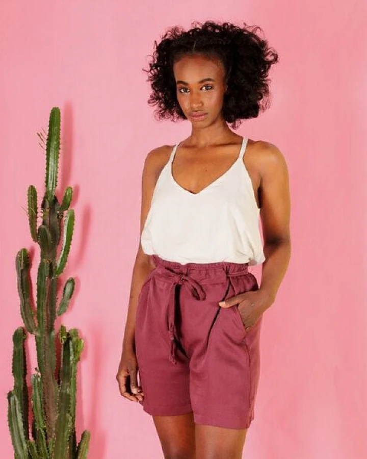 ManduTrap Tencel Shorts Alohma/ berry