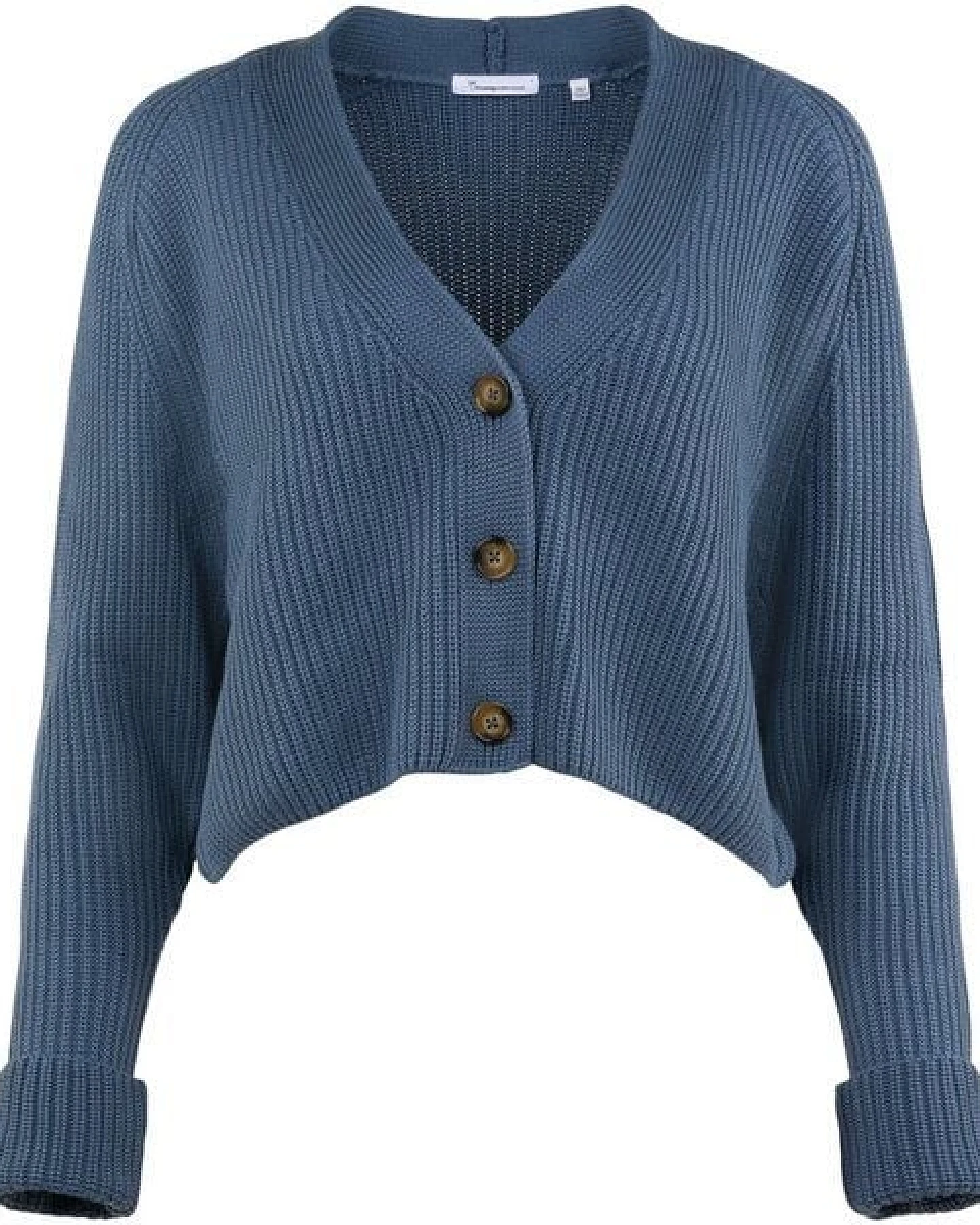 KnowledgeCotton Apparel Oversized V-Neck Cardigan - mit Bio-Baumwolle – Ansicht 3