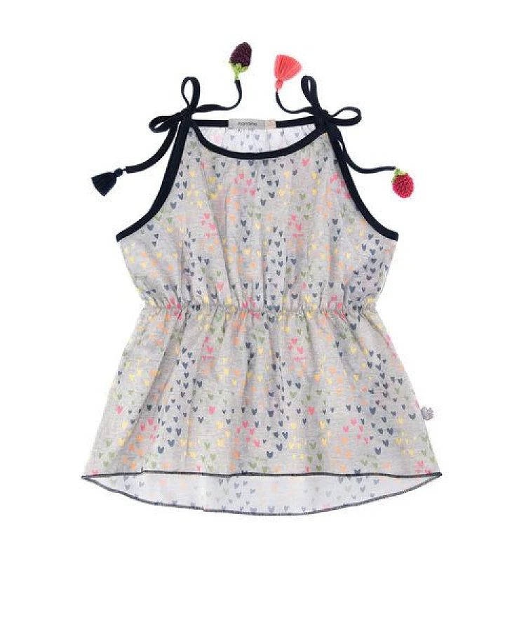 Marraine Kids Top aus Bio Baumwolle "I love Picnic"