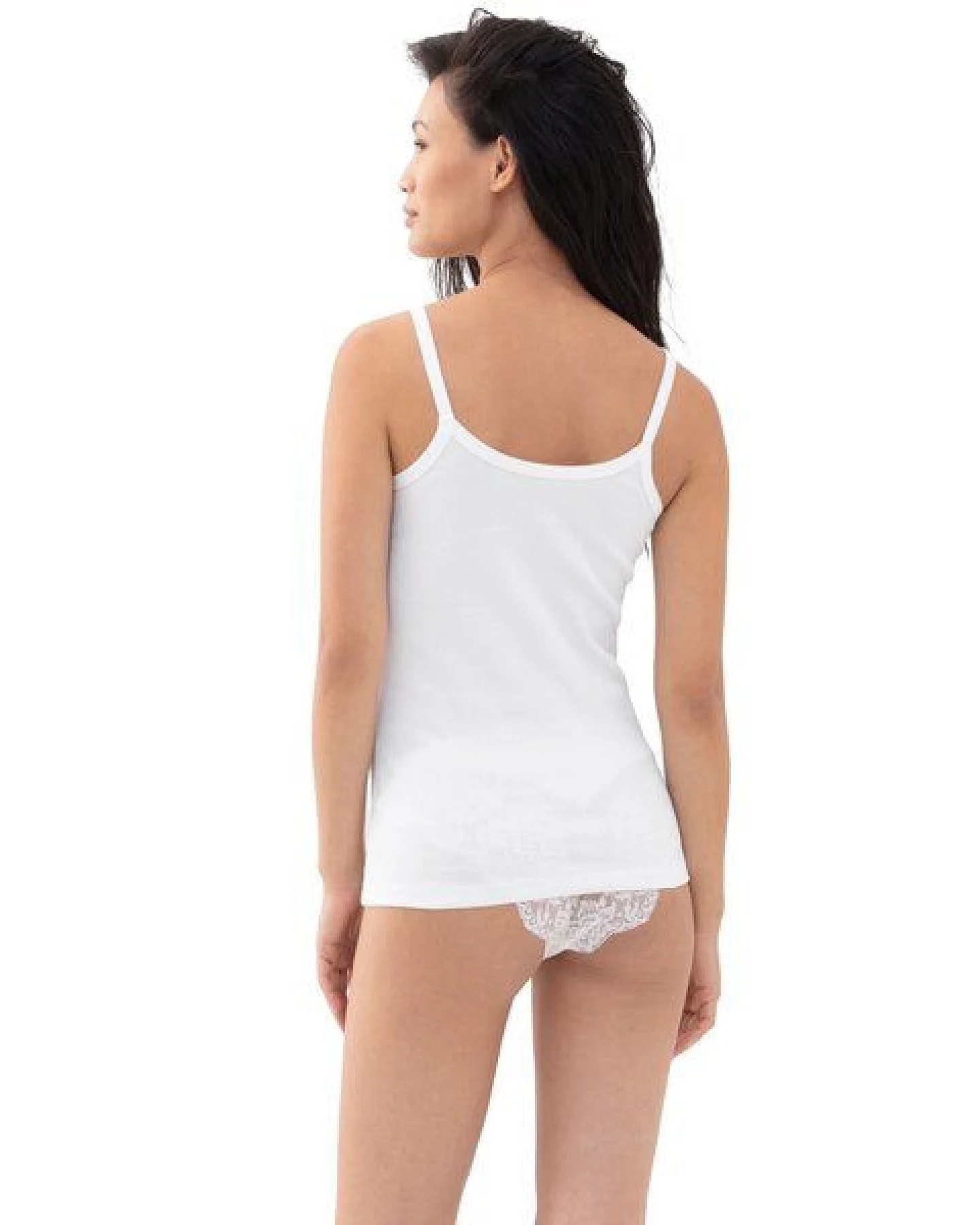 Mey Damen Spaghetti-Top Organic mit Spitze Bio-Baumwolle – Ansicht 2