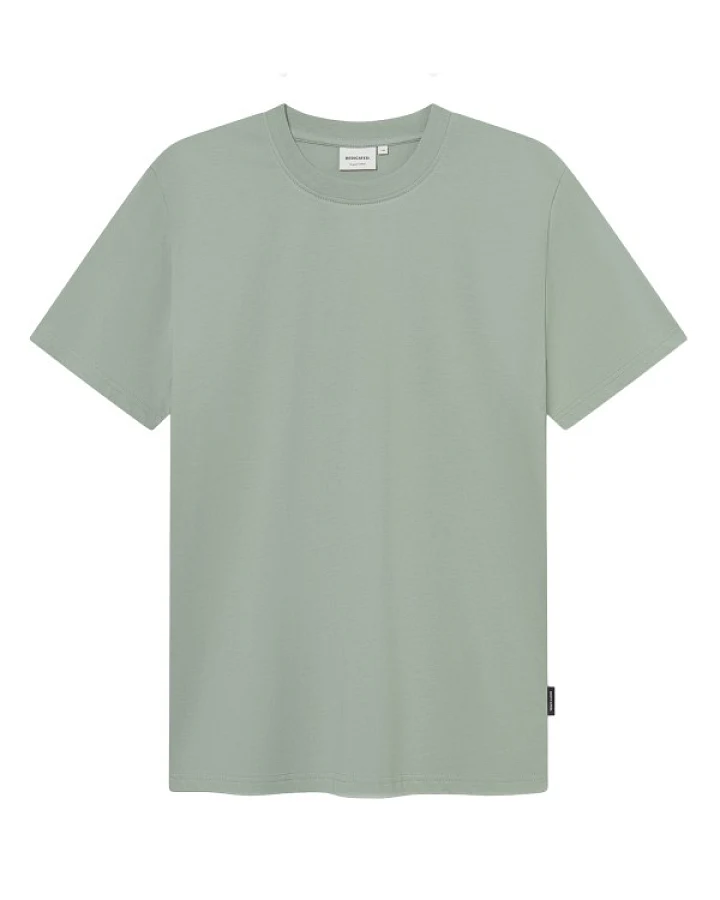 DEDICATED - T-Shirt Stockholm Base - T-Shirt Gr S grau