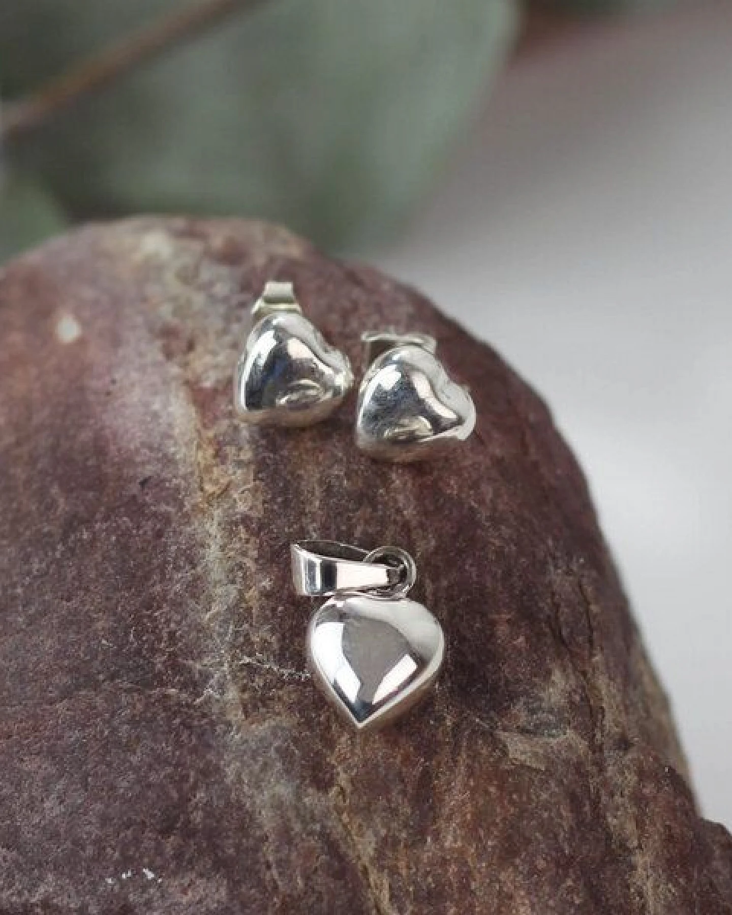 Mitienda Shop Schmuck Set 925 Silber Ohrstecker & Anhänger – Ansicht 3