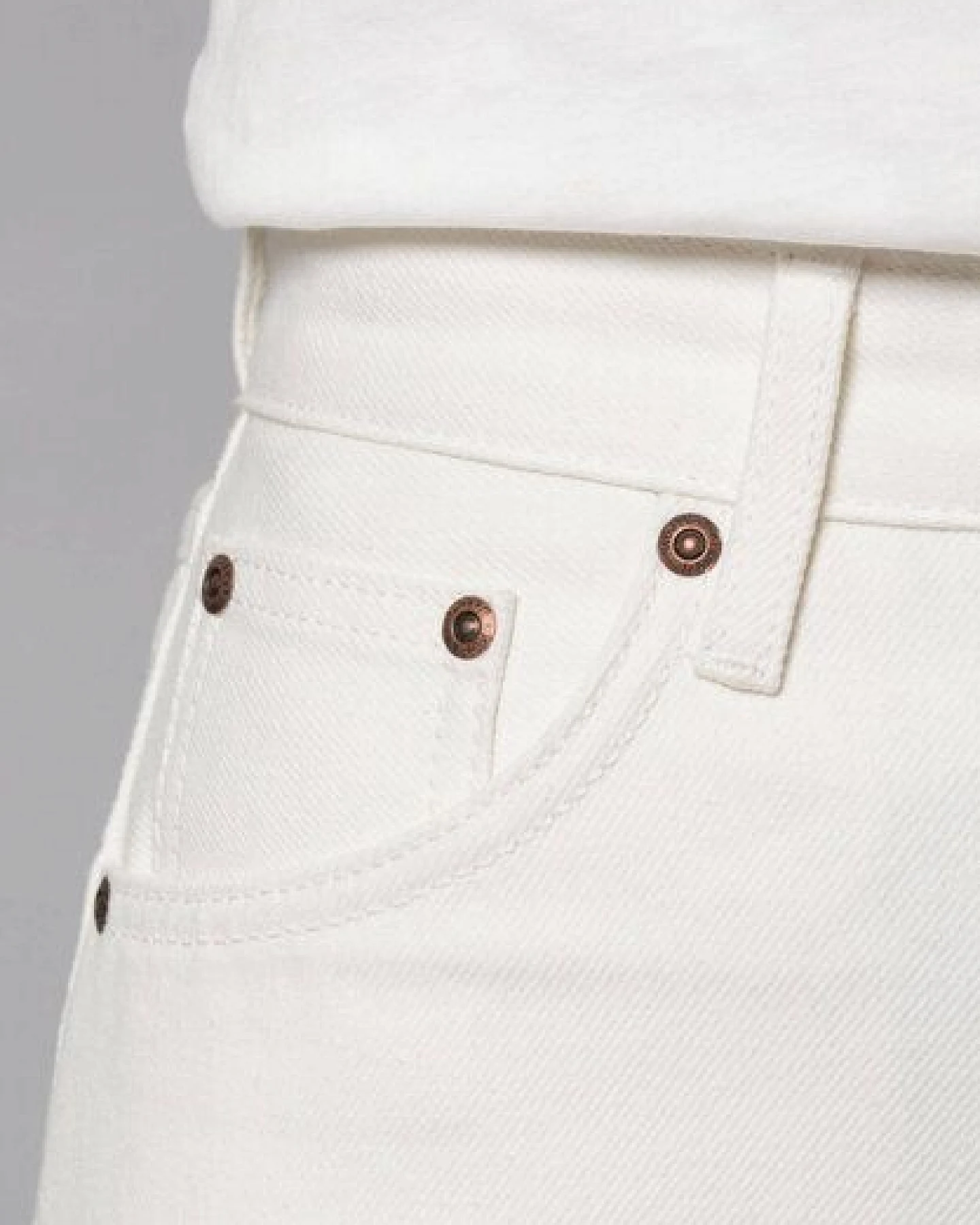 Nudie Jeans Clean Eileen - Recycled White – Ansicht 4