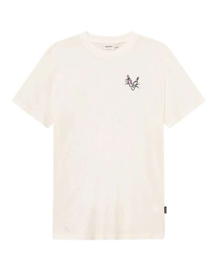 DEDICATED - T-Shirt Stockholm Cheers - T-Shirt Gr S weiß