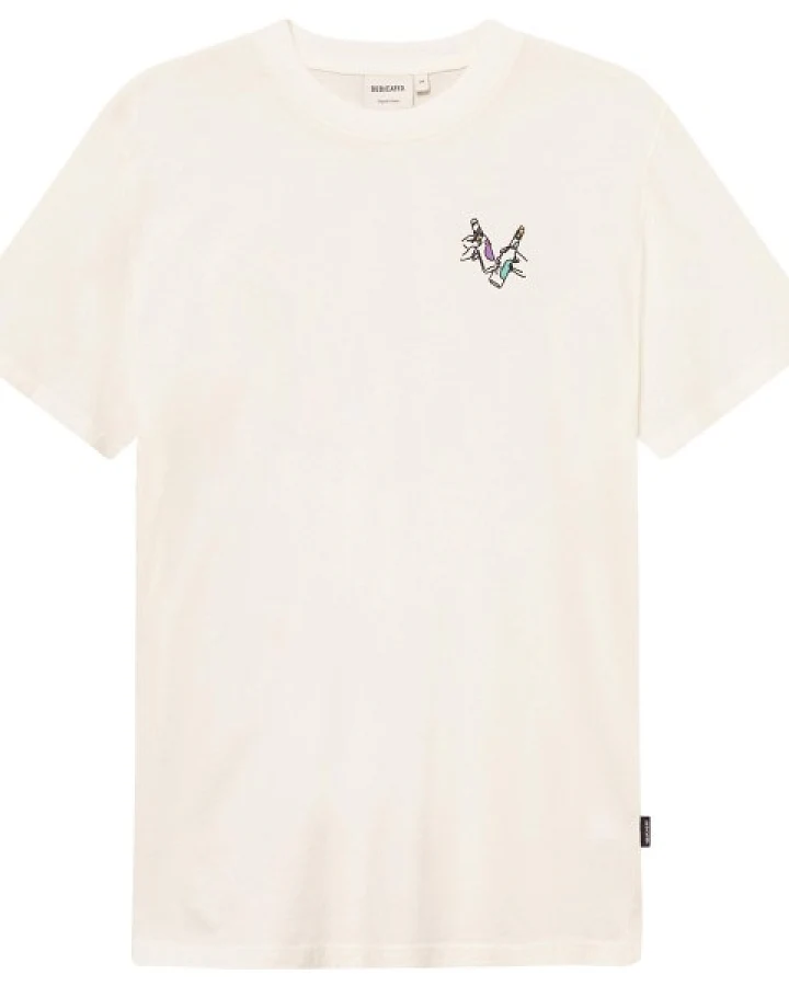 DEDICATED - T-Shirt Stockholm Cheers - T-Shirt Gr S weiß