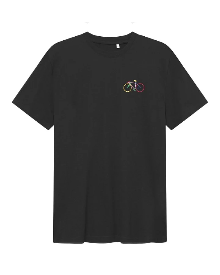 DEDICATED - T-Shirt Stockholm Small Paper Cut Bike - T-Shirt Gr M schwarz