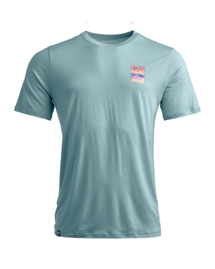 Ortovox - 140 Cool Mountain Gradient T-Shirt - Merinoshirt Gr S grau