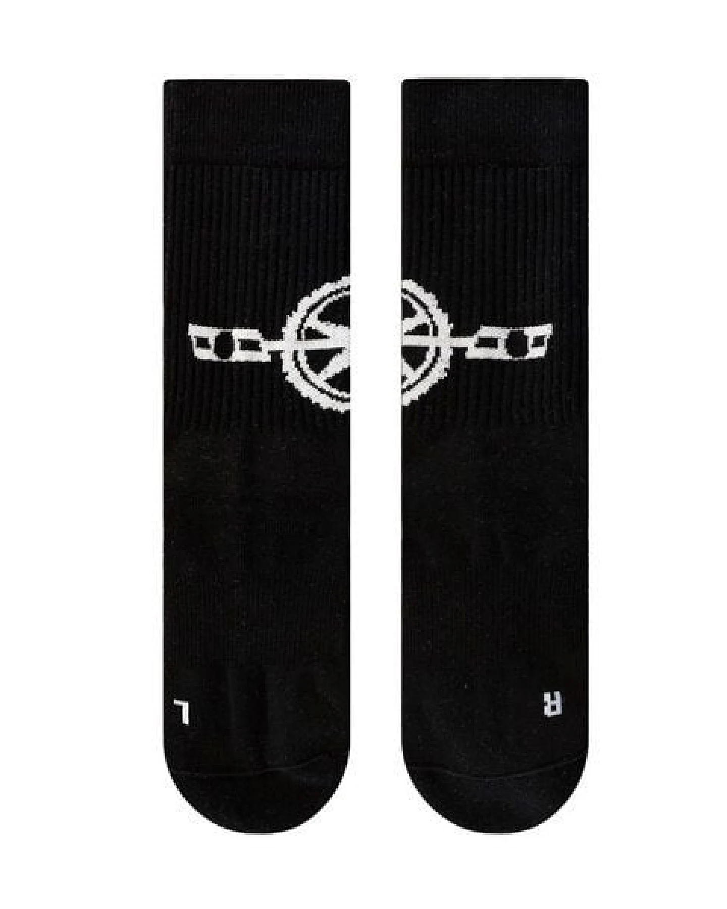 SOXN BIKE / Schwarze Fahrradsocken / Bio-Baumwolle – Ansicht 2