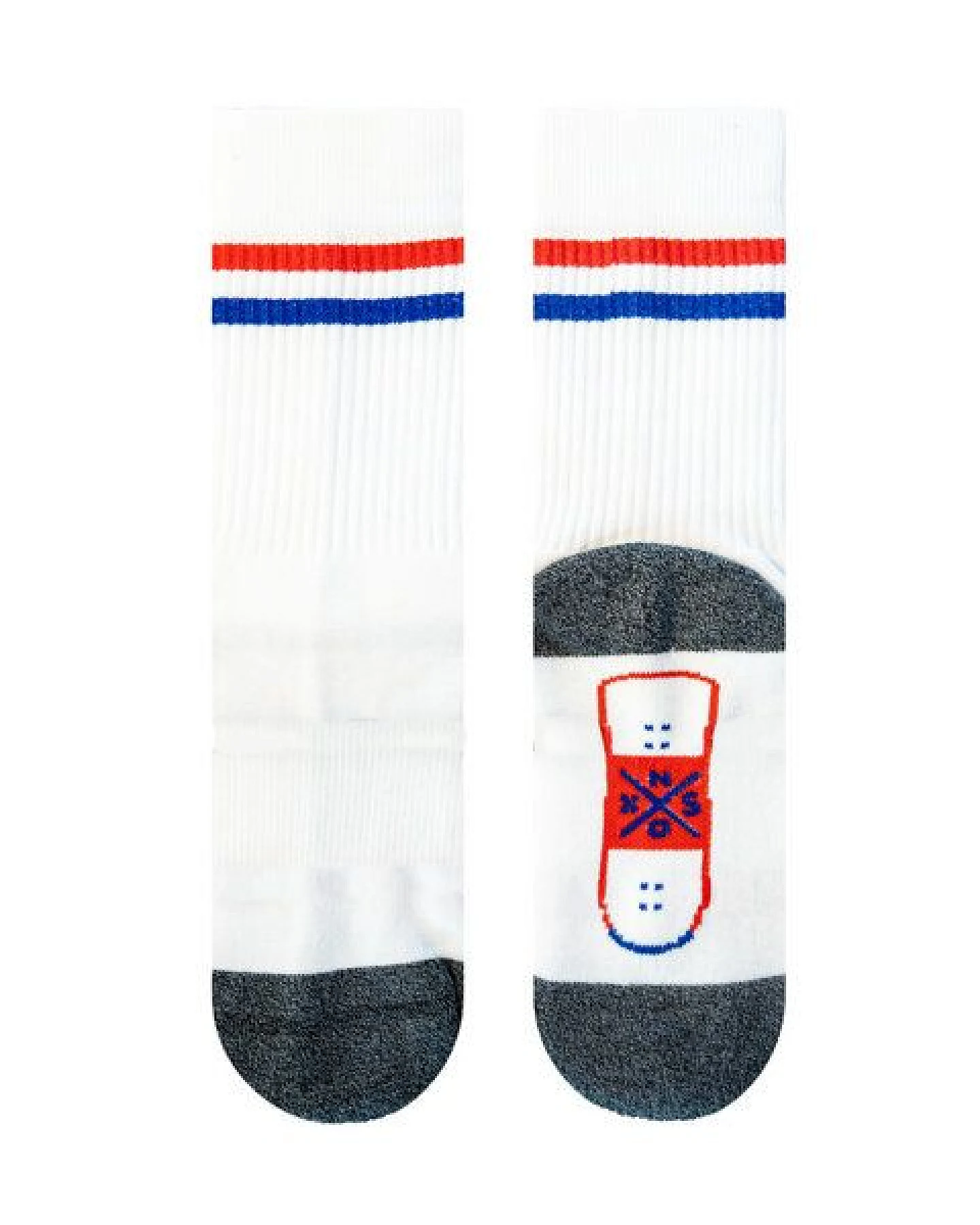 SOXN OLD SCHOOL / Weiße Tennissocken / Bio-Baumwolle – Ansicht 2