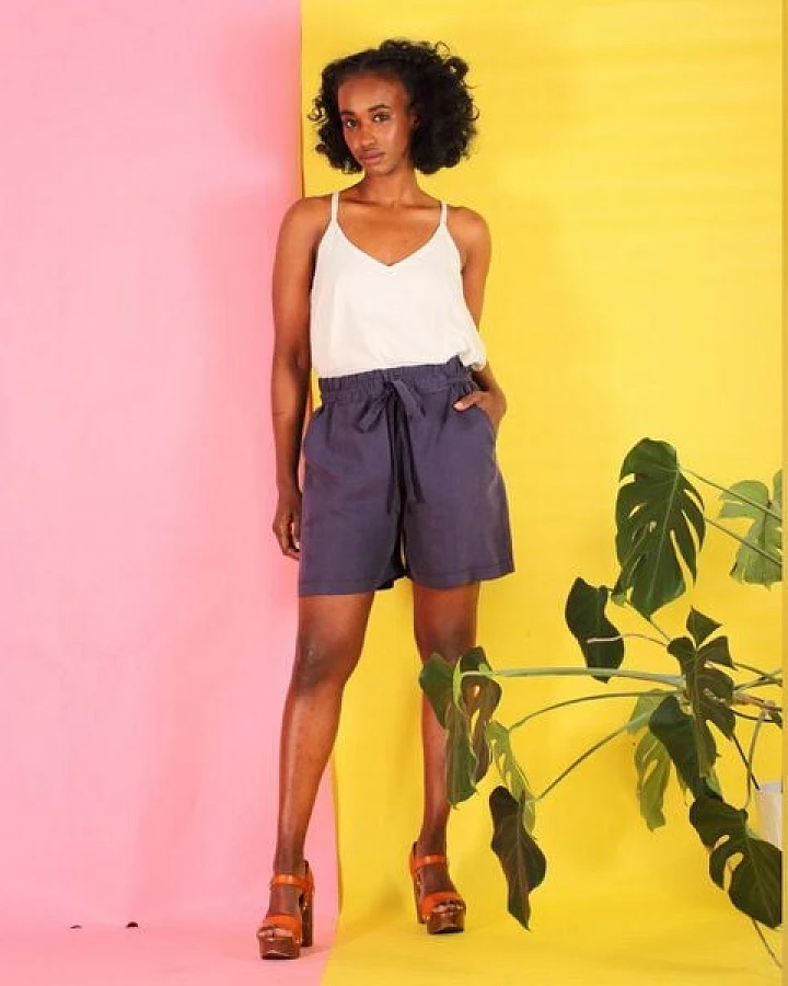 ManduTrap Tencel Shorts Alohma/ blau