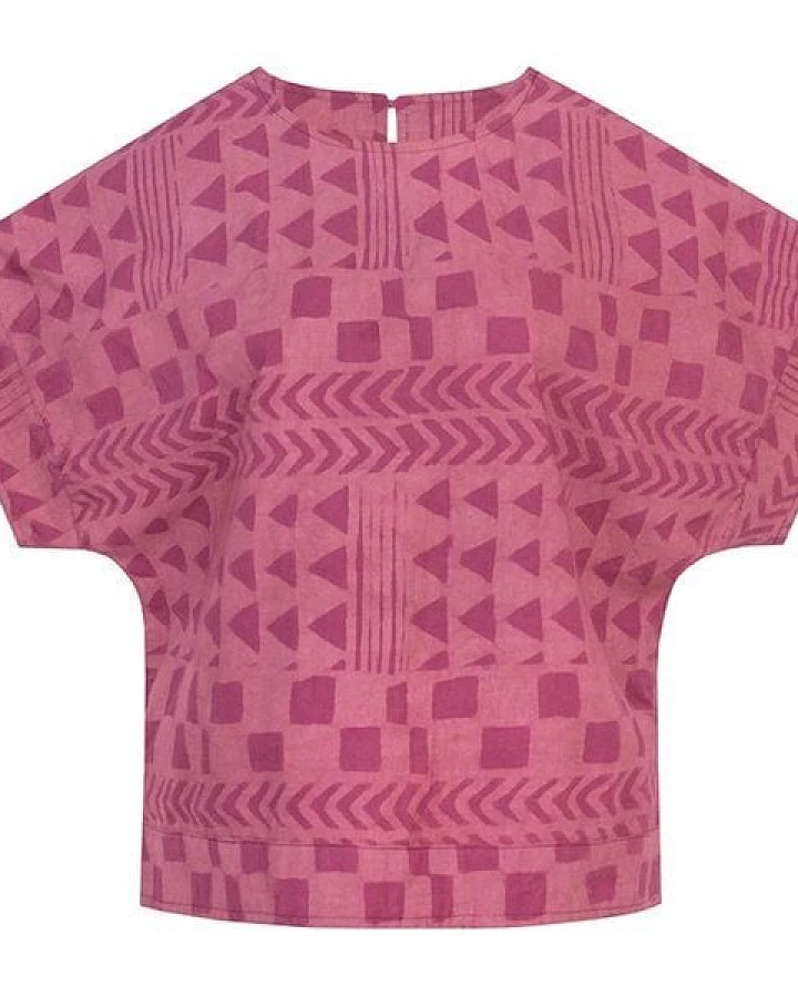 Global Mamas Bio Bluse - CREW - Adobe