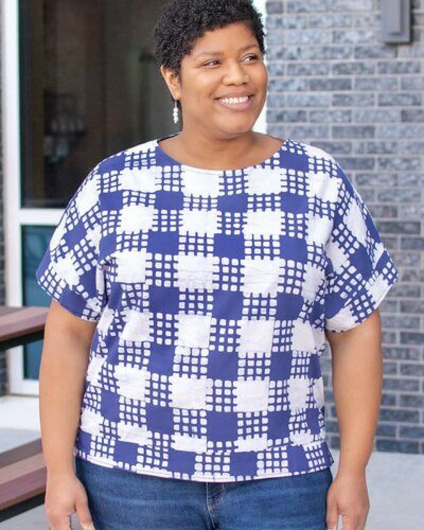 Global Mamas Bio Bluse - CREW - Adobe – Ansicht 2
