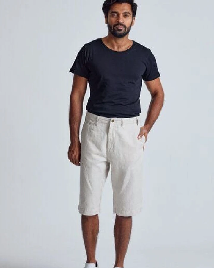 Flax and Loom Leinen Shorts Modell: Bird