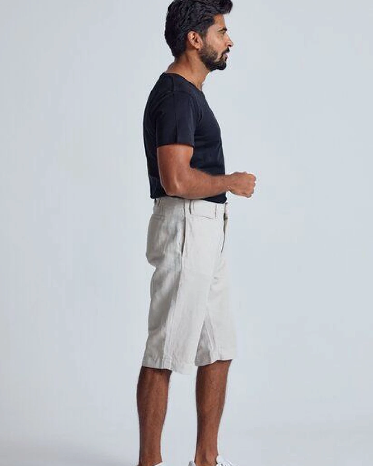 Flax and Loom Leinen Shorts Modell: Bird – Ansicht 2
