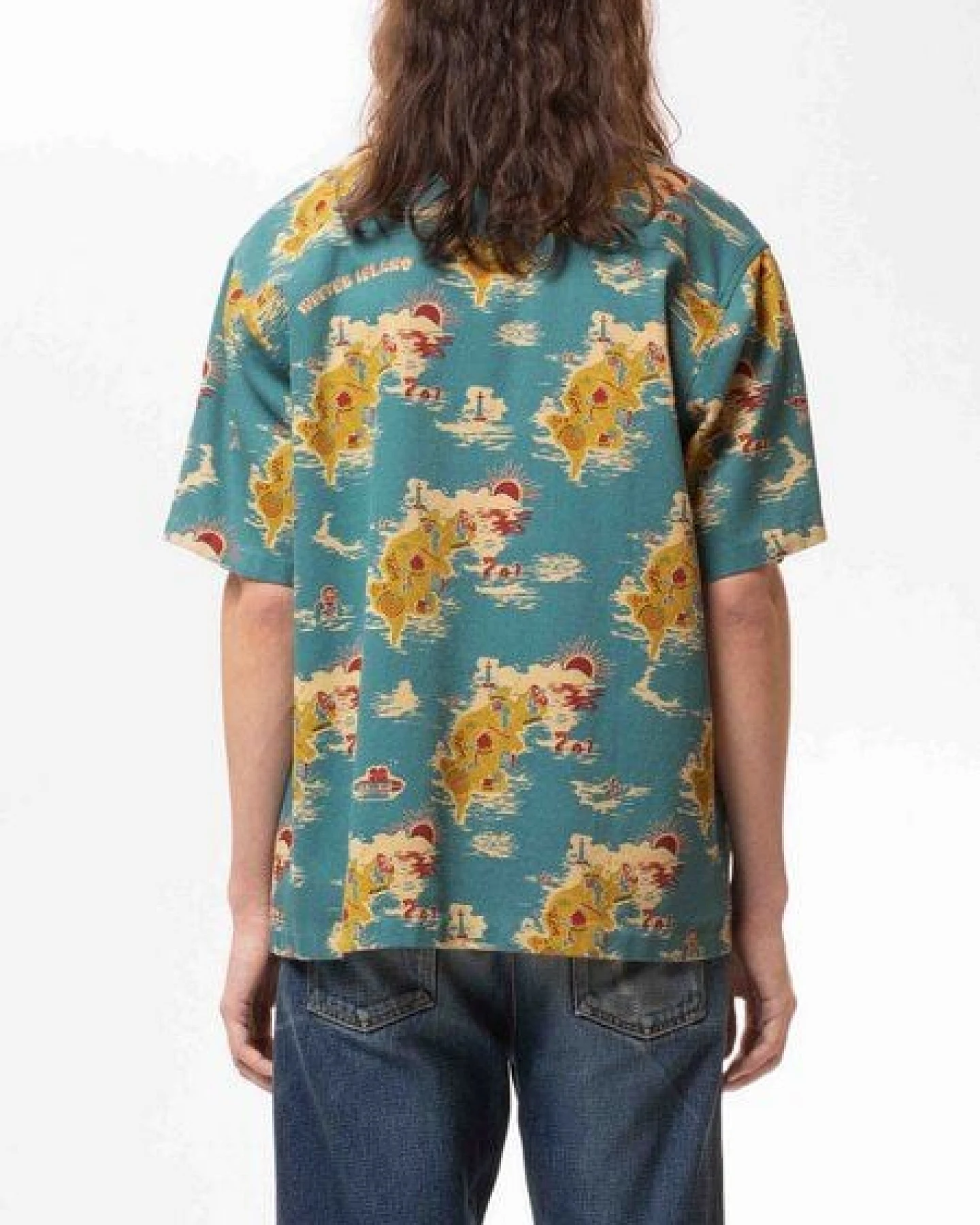 Nudie Jeans Hawaii Shirt - Aron Islands - aus Bio-Baumwolle – Ansicht 4