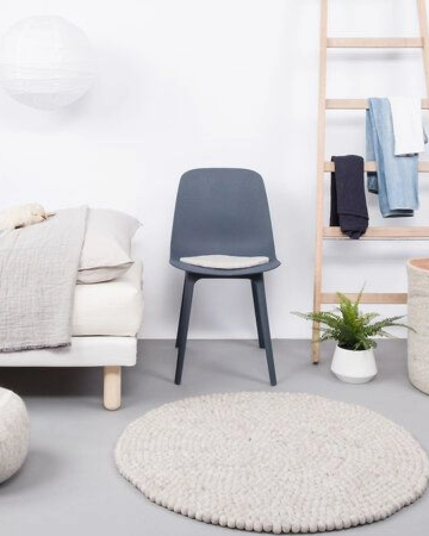 myfelt Filzkugelteppich rund, 100% Schurwolle – Ansicht 3