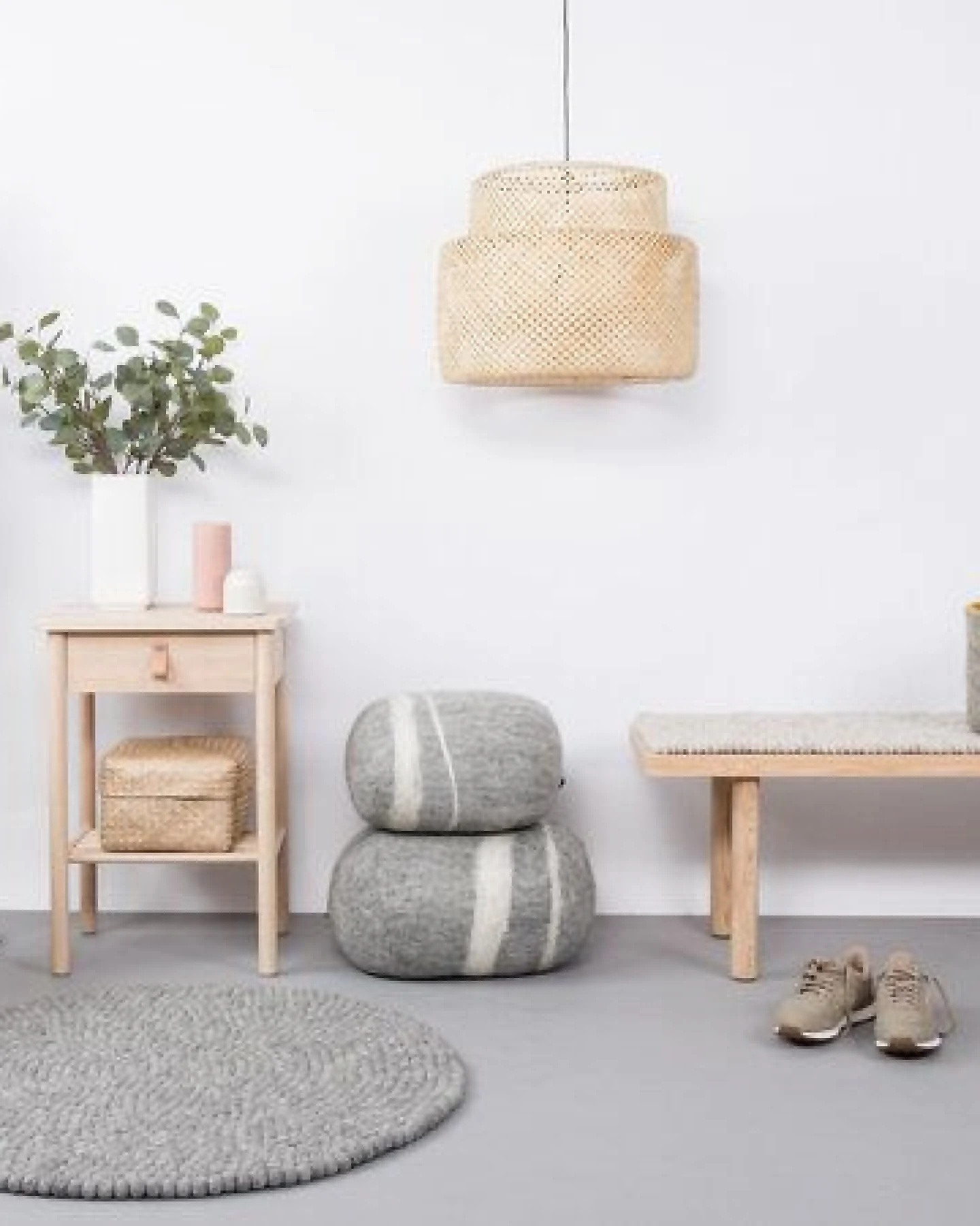 myfelt Filzkugelteppich rund, 100% Schurwolle – Ansicht 2