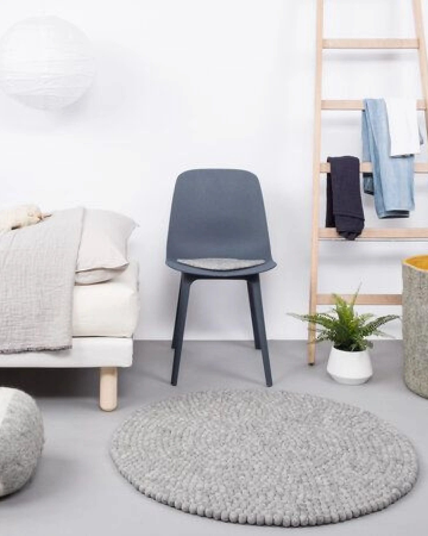 myfelt Filzkugelteppich rund, 100% Schurwolle – Ansicht 3