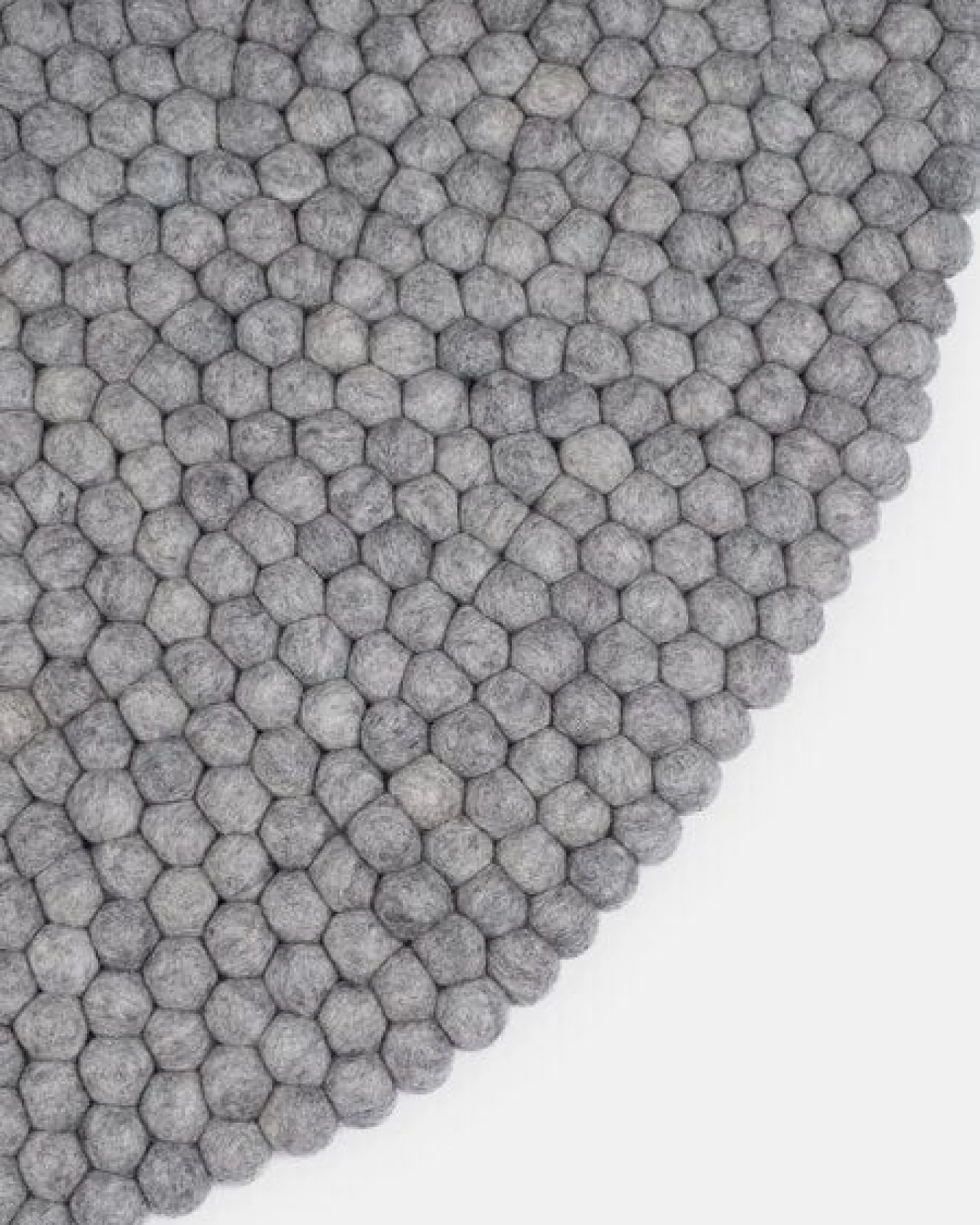 myfelt Filzkugelteppich rund, 100% Schurwolle – Ansicht 4